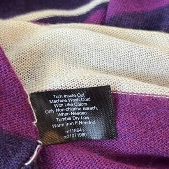 Lane Bryant Purple and White Open Wrap Cardigan – Size 14/16 – Like New! - Picture 8 of 8